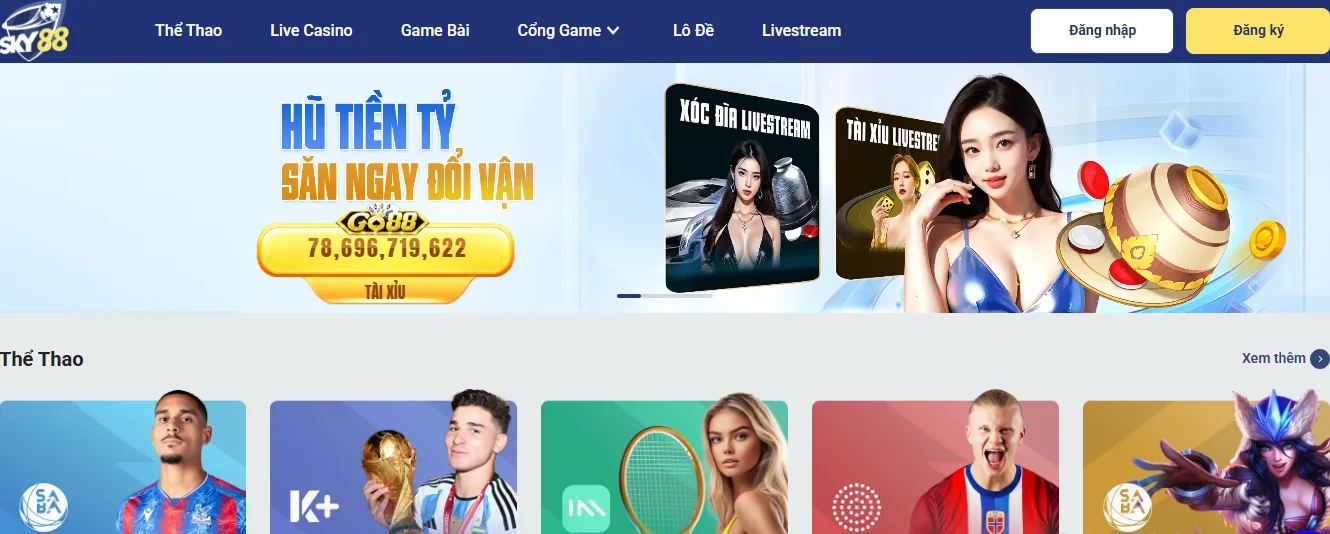 Khuyến mãi khủng tại Sky88