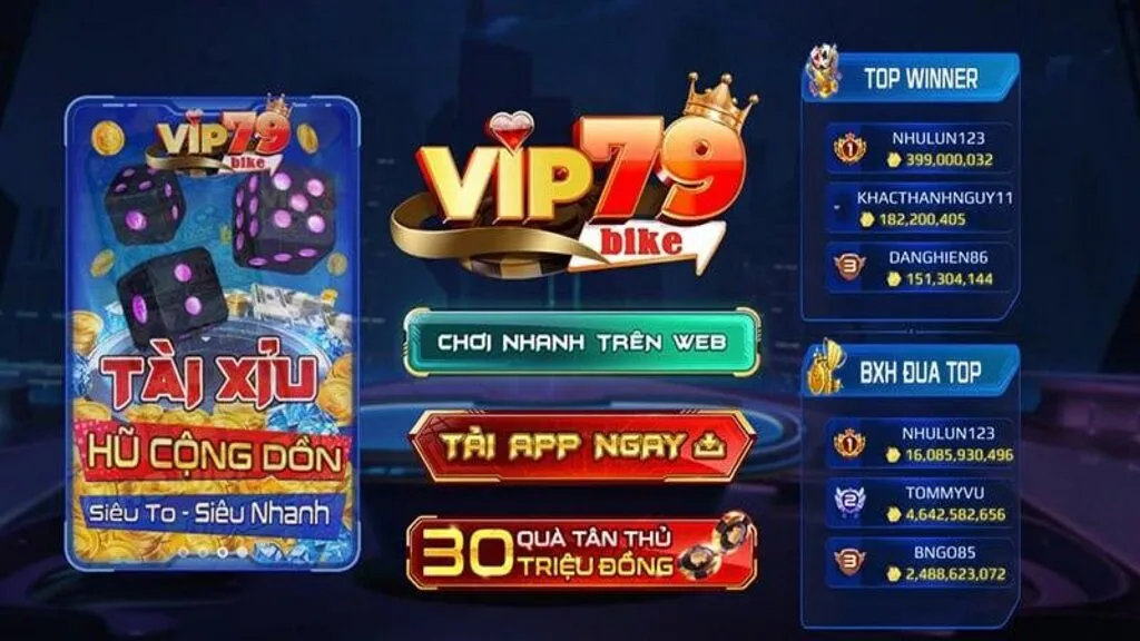 Khuyến mãi không ngừng tại Vip79